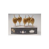 5'Li Gold Balonlu Mum