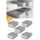5'li Gri Benekli Çekmece Içi Düzenleyici Organizer Xlarge - Antrasit - Seçenek 1
