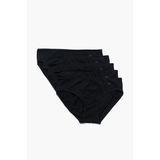 5'li Kadın Slip Külot - All Black