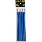 5'li Kalın Hb Kurşun Kalem, Silgili, 0.7 Mm, Naturel, Üçgen, Okul Başlangıç Kalemi (Mavi) - -- - Option-1