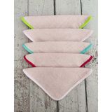 5'li Micro-Cotton Bebek Ağız Mendili Önlük Havlu Gri