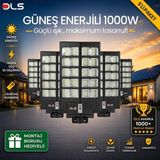 5'li Paket 1000W Güneş Enerjili Solar Sokak Lambası Hareket Sensörlü LED Bahçe Aydınlatması - Çok Renkli