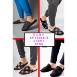 5'li Paket Erkek Kadın Terlik Misafir Terliği Ev Terliği Çeyiz Bohça Paketi