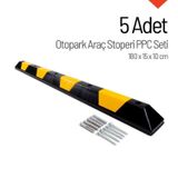 5'li PPC Otopark Araç Stoperi Seti