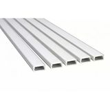 5’li Set LED Kanal Profil Alüminyum 13x6mm 2 Metre Sıva Üstü İnce Kasa Opak Pleksi Difüzörlü Lineer LED Kanal 2128