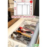 5'li Set Modüler Kepçelik Kaşıklık Mutfak Çekmece Içi Düzenleyici Makyaj Buzdolabı Organizer