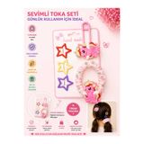 5'li Set Unicorn Figürlü Büzgülü Lastik ve Yıldız Çıtçıt Çocuk Saç Tokası Seti - Farklı Renk Seçenekli asel p12