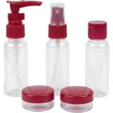 5’li Seyahat Boy Kozmetik Şişe Seti 30 ml Çantalı Organizer