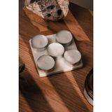 5'li Tealight Mum | Dekoratif | Mumluk | Hediyelik | 4 Saat - Beyaz - 5 Adet