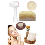 5'li Tüm Cilt Temizleme Kabak Lifli Eşek Sütü Gerdirme Beyazlatıcı Sabun Masaj Peeling Ruşur Taşı