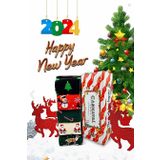 5'li Yılbaşı Christmas Desenli Renkli Hediye Renkli Soket Çorap Seti