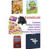 5li Yılbaşı Oyun Seti- Tombala, Kelime Oyunu, Emoji Memory, Domino Matematik. Tonbala