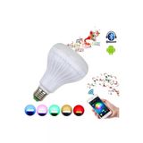 5M Led Bluetooth Ampul Hoparlör Ve Renk Seçeneği 12W Kumandalı Rgb