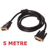 5m Metre Dvi Dvi Kablo - 24+1 Dvi to Dvi Kablo Altın Uç