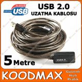 5m Metre Usb Uzatma Kablosu Güçlendirilmiş Çipli USB Uzatma Kablo