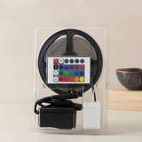 5M Rgb Şerit Led (Ip65) Kumandalı Adaptörlü Smd2835 54 Led/M Vitrin