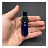 5Ml Mavi Cam Damlalıklı Şişe , Siyah Plastik Kapak , 5 Cc Mavi Cam Damlalıklı Şişe x 6 Adet