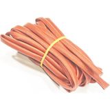5mm H Class Cam Elyaf Örgü Silikon İzoleli Makaron 5 Metre, Çalışma -60/+250 Derece