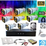 5mp 1440P Warm LED Gece Renkli 8 Kameralı 500GB Harddisk Dahil Ahd Güvenlik Kamerası Seti - ST-58500T