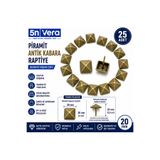 5N Vera 25 Adet 20 mm Sarı Piramit Kabara Raptiye | Dekoratif Döşeme Çivisi | Koltuk, Sandalye, Yatak Başlığı ve Mobilya Süsleme Aksesuarı