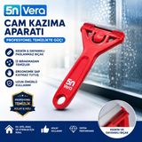 5n Vera Cam Kazıma Aparatı | Etiket-Boya-Silikon Sökücü | Çizmeden Cam Temizleme Bıçağı