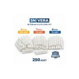 5NVERA 250 Adet Plastik Dübel Seti (6mm-7mm-8mm) | Duvar ve Beton Montaj Dübeli