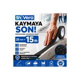 5NVERA 5N VERA Kaydırmaz Bant 50 mm x 15 Metre | Siyah Kendinden Yapışkanlı Merdiven Kayma Önleyici Güvenlik Bandı