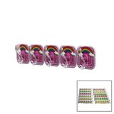 5PCS TEKLİ - ÇOKLU KULLANIM MİKA KRİSTAL KOLLU RESİMLİ YAPIŞKANLI ASKI (50001)