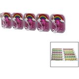 5pcs Tekli - Çoklu Kullanım Mika Kristal Kollu Resimli Yapışkanlı Askı