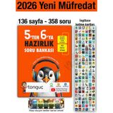 5'ten 6'ya Hazırlık Kitabı 2026 Yaz Tatili Soru Bankası İngilizce Kelime Kartları