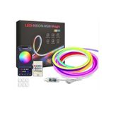 5v 10 Metre Usb Kitli Ip65 Ic-rgb Pixel Neon Şerit Led Bluetoothlu Ve Uzaktan Kumandalı