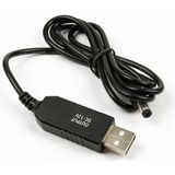 5V-12V USB To Dc 5.5x2.5mm Kablo 12V 1A 5 Volt 12 Volt Yükseltici Superbox Adaptör Çevirici