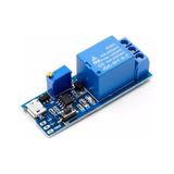 5V-30V Micro Usb Zaman Gecikme Röle Modülü 0-24 Sn Potansiyome