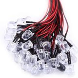 5v 4,8mm Şeffaf Mantar Led 0,22mm²20 Cm Kablolu Beyaz 5adet