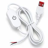 5V Usb Dokunmatik Led Anahtar Kablolu 1 Metre Beyaz Aç Kapa