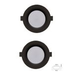 5W Smd Led Plastik Spot Siyah Beyaz Işık 2 Adet