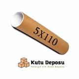5x110 cm Kapaklı Silindir Postüp Rulo Gönderi Kutusu (5 ADET)