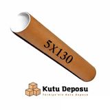 5x130 cm Kapaklı Silindir Postüp Rulo Gönderi Kutusu (5 ADET)