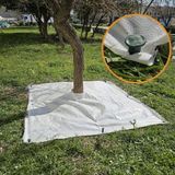 5x5 METRE AĞAÇ KORUMA ÖRTÜSÜ VE SABİTLEME ÇİVİSİ BEYAZ YER ÖRTÜSÜ YABANİ OT ENGELLEME PASPASI AĞAÇ DİBİ BEZİ SULZER KUMA