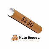 5x50 cm Kapaklı Silindir Postüp Rulo Gönderi Kutusu (5 ADET)