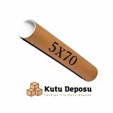 5x70 cm Kapaklı Silindir Postüp Rulo Gönderi Kutusu (5 ADET)