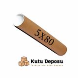 5x80 cm Kapaklı Silindir Postüp Rulo Gönderi Kutusu (5 ADET)