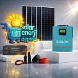 6.2Kw Lityum Akülü Solar Enerji Paketi | 550W Panel + 100Ah Lifepo4 Akü