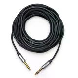6.3 Mm Mono Gitar Anfi Ara Bağlantı Kablosu Ts Mono Jaklı Kablo 10m