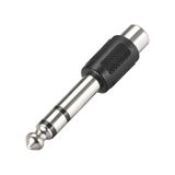 6.35mm 1/4" Stereo Fiş Erkek - RCA Dişi Ses Jakı Dönüştürücü Adap