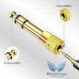 6.35MM → 3.5mm Jack Dönüştürücü Adaptör Altın Kaplama Amfi, Mikrofon, Kulaklık Uyumlu 5 Adet