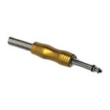 6.35mm Mono Erkek Jak Altın Kaplama Metal Kasa Gitar Amfi Hoparlör Mikrofon Ses Kablosu Ucu Gold