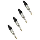 6.35Mm Mono Jack Gitar Jack Erkek Jak (4 Adet)