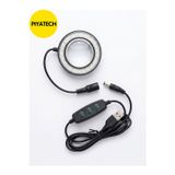 6.5 Cm Led Halka Işıklı Büyüteç Lambası - Usb'li Ve Kumandalı Masaüstü Aydınlatma