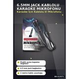 6.5 mm Jack Kablolu Karaoke Mikrofonu Tekli Paket Standart Model Ses Sistemi Icin BX-313571